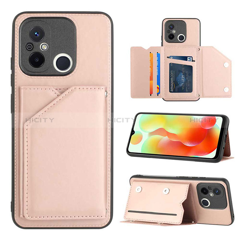 Custodia Lusso Pelle Cover YB1 per Xiaomi Redmi 11A 4G Oro Rosa