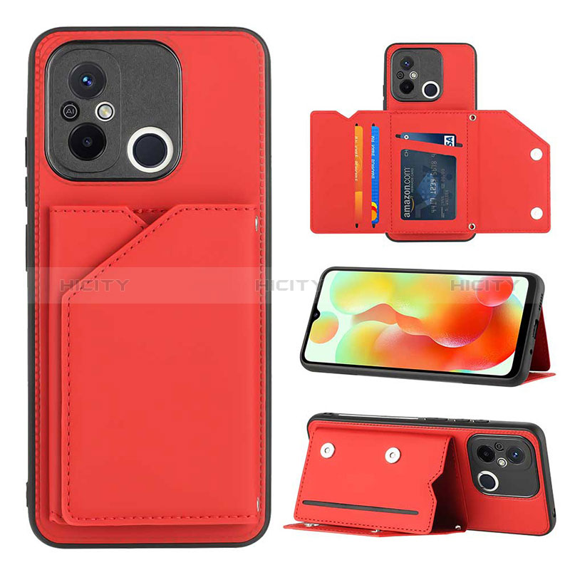 Custodia Lusso Pelle Cover YB1 per Xiaomi Redmi 11A 4G Rosso