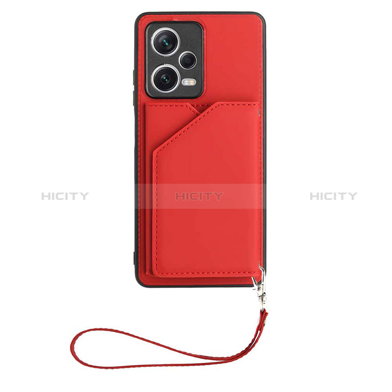 Custodia Lusso Pelle Cover YB1 per Xiaomi Redmi Note 12 Pro 5G Rosso