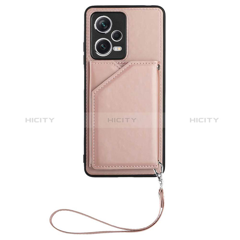 Custodia Lusso Pelle Cover YB1 per Xiaomi Redmi Note 12 Pro+ Plus 5G Oro Rosa