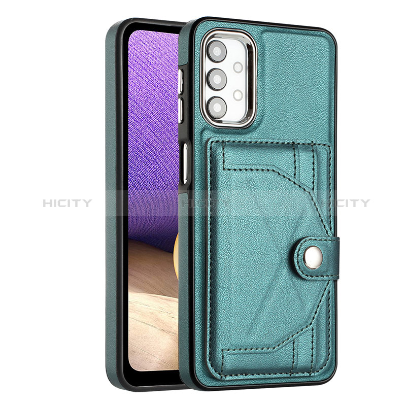 Custodia Lusso Pelle Cover YB2 per Samsung Galaxy A13 4G Verde