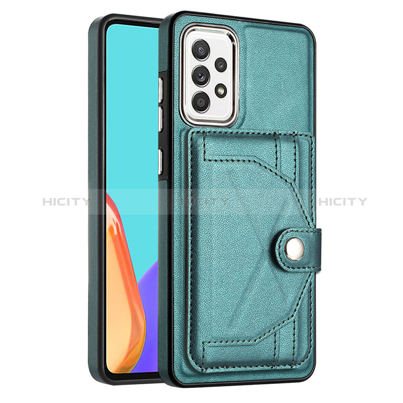 Custodia Lusso Pelle Cover YB2 per Samsung Galaxy A53 5G Verde