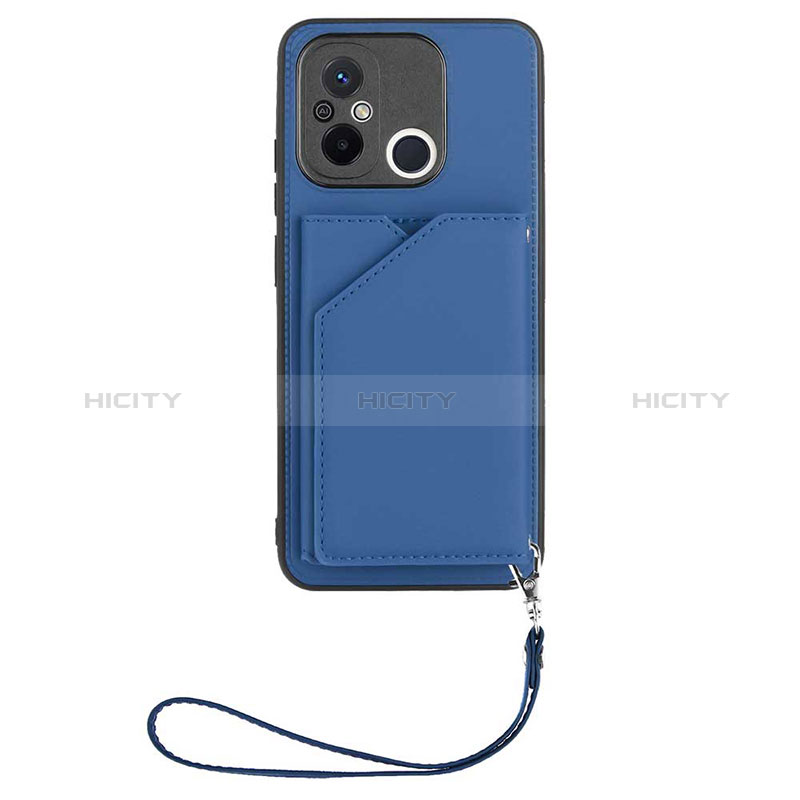 Custodia Lusso Pelle Cover YB2 per Xiaomi Poco C55 Blu