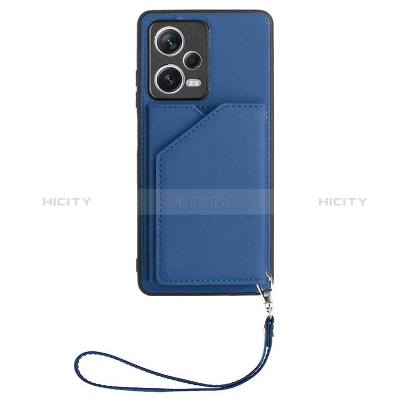 Custodia Lusso Pelle Cover YB2 per Xiaomi Redmi Note 12 5G Blu