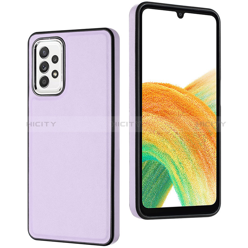 Custodia Lusso Pelle Cover YB3 per Samsung Galaxy A73 5G Viola