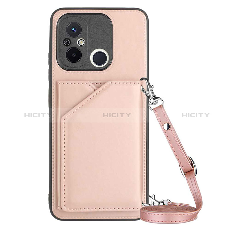 Custodia Lusso Pelle Cover YB3 per Xiaomi Redmi 11A 4G Oro Rosa