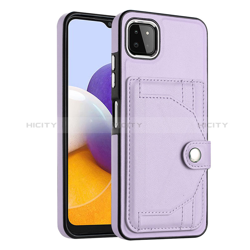 Custodia Lusso Pelle Cover YB5 per Samsung Galaxy A22 5G Viola