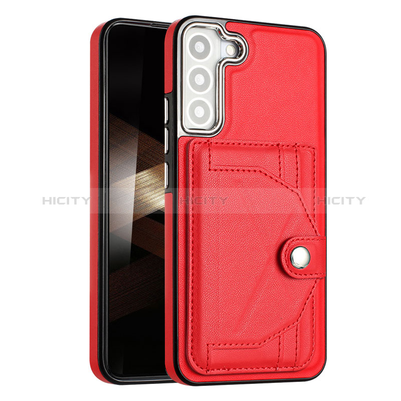 Custodia Lusso Pelle Cover YB5 per Samsung Galaxy S24 Plus 5G Rosso