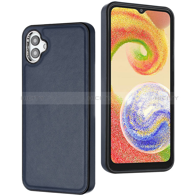 Custodia Lusso Pelle Cover YB6 per Samsung Galaxy A04 4G Blu