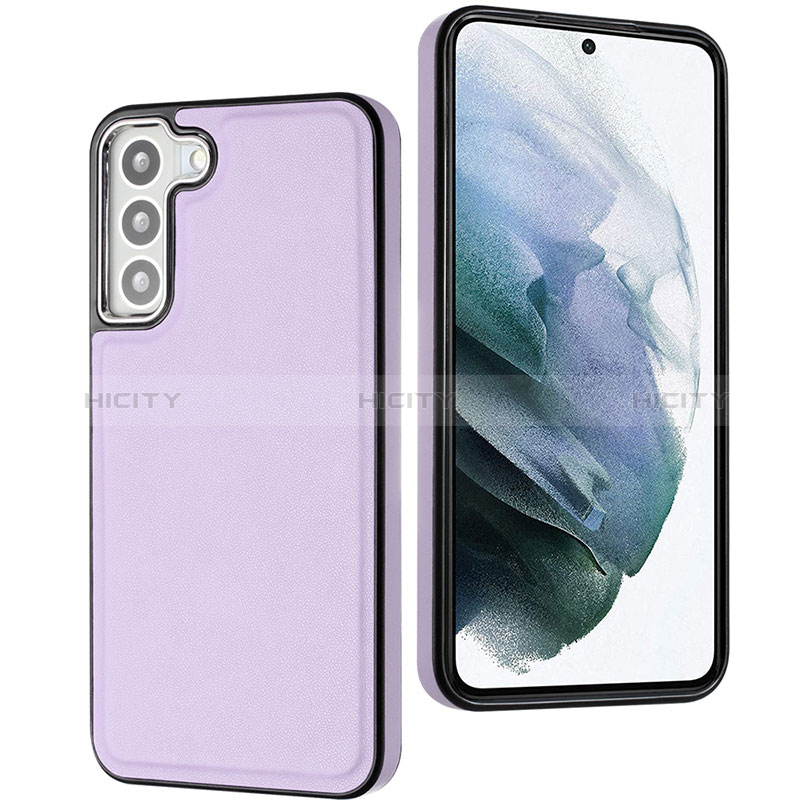 Custodia Lusso Pelle Cover YB6 per Samsung Galaxy S22 5G Viola