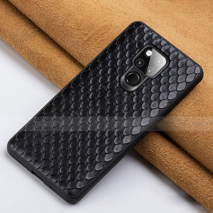 Custodia Lusso Pelle Cover Z01 per Huawei Mate 20 X 5G Nero