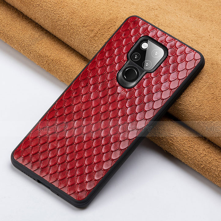 Custodia Lusso Pelle Cover Z01 per Huawei Mate 20 X 5G Rosso