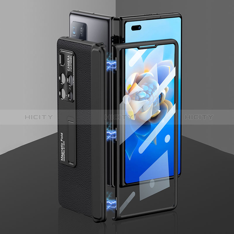 Custodia Lusso Pelle e Plastica Opaca Cover AC1 per Huawei Mate X2