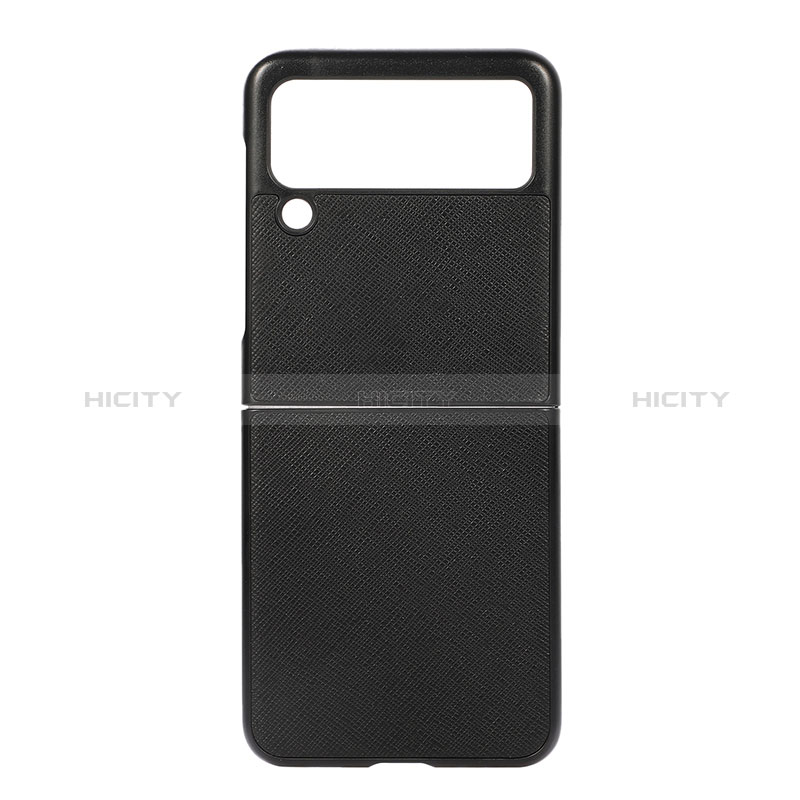 Custodia Lusso Pelle e Plastica Opaca Cover B02 per Samsung Galaxy Z Flip3 5G