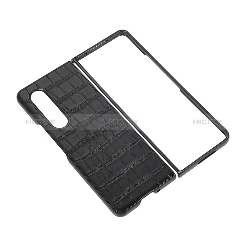 Custodia Lusso Pelle e Plastica Opaca Cover B02 per Samsung Galaxy Z Fold3 5G