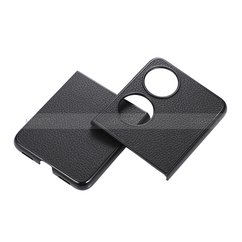 Custodia Lusso Pelle e Plastica Opaca Cover B04H per Huawei P50 Pocket