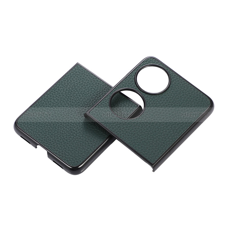Custodia Lusso Pelle e Plastica Opaca Cover B04H per Huawei P60 Pocket