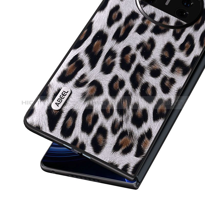 Custodia Lusso Pelle e Plastica Opaca Cover B05H per Huawei Mate X3