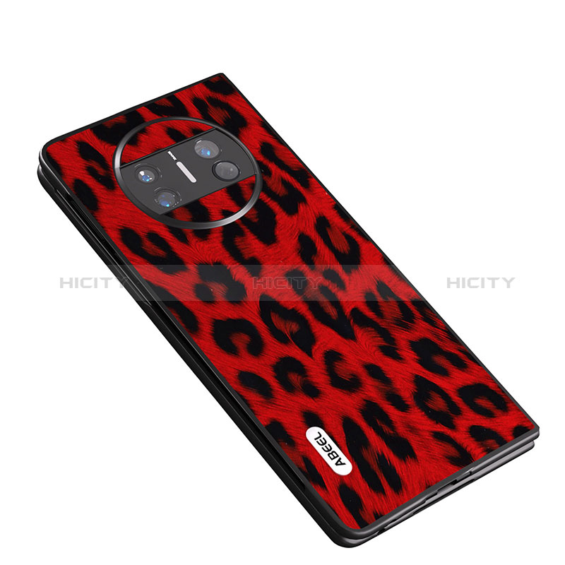 Custodia Lusso Pelle e Plastica Opaca Cover B05H per Huawei Mate X5