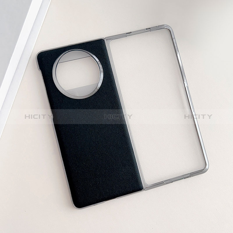 Custodia Lusso Pelle e Plastica Opaca Cover BH7 per Huawei Mate X5