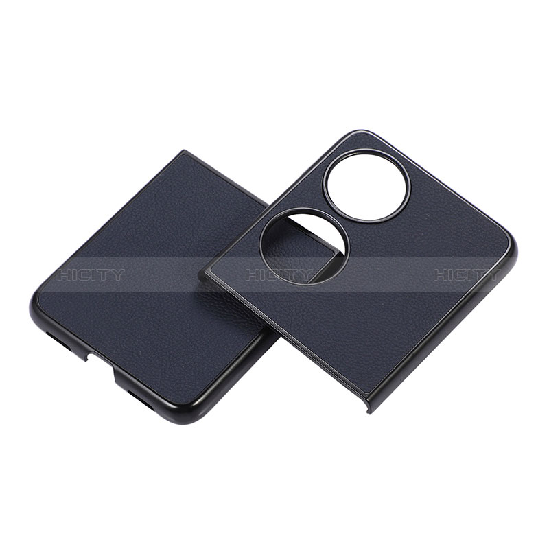 Custodia Lusso Pelle e Plastica Opaca Cover BH8 per Huawei Pocket S