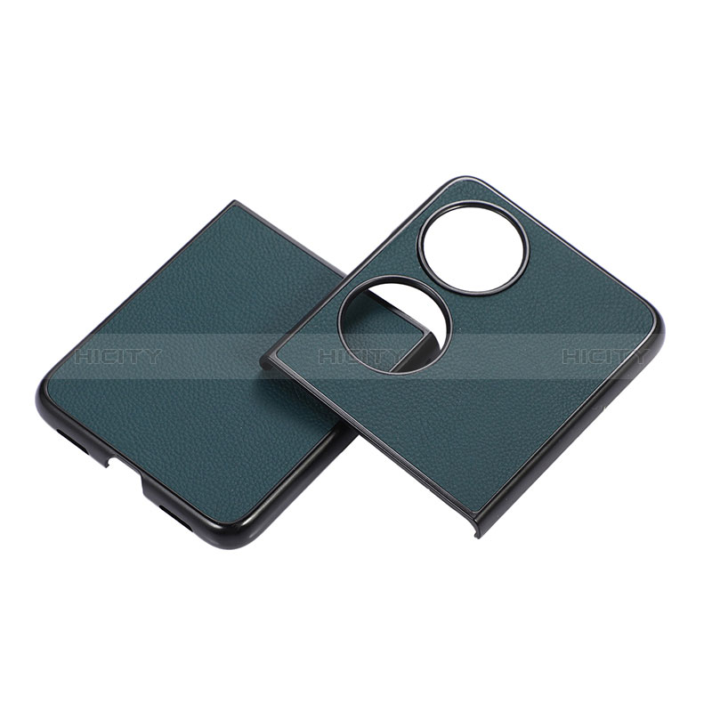 Custodia Lusso Pelle e Plastica Opaca Cover BH8 per Huawei Pocket S