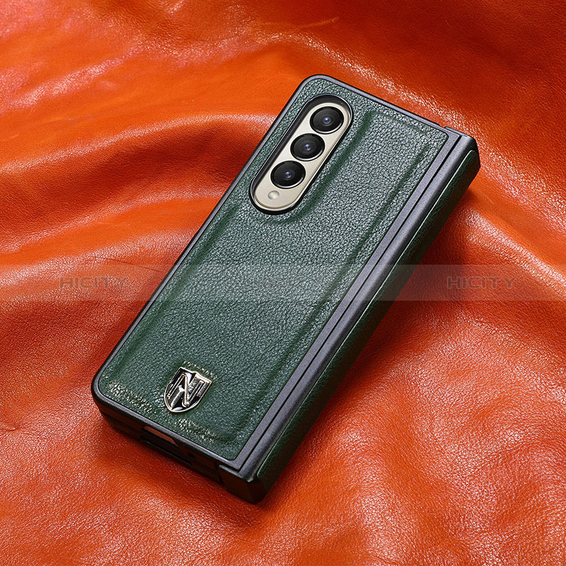Custodia Lusso Pelle e Plastica Opaca Cover H06 per Samsung Galaxy Z Fold3 5G