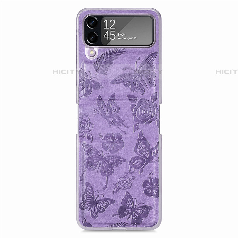 Custodia Lusso Pelle e Plastica Opaca Cover H07 per Samsung Galaxy Z Flip4 5G