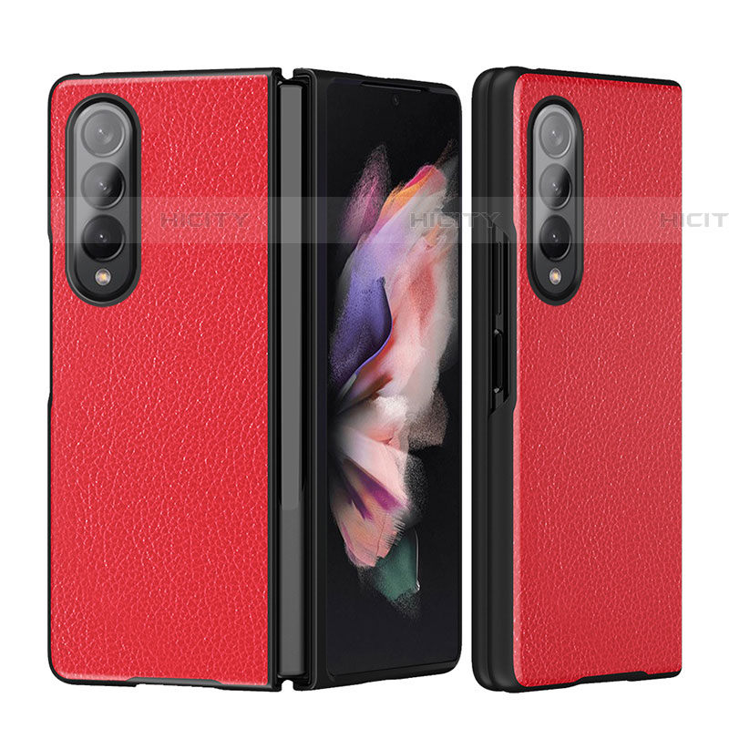 Custodia Lusso Pelle e Plastica Opaca Cover L08 per Samsung Galaxy Z Fold4 5G