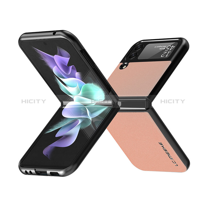 Custodia Lusso Pelle e Plastica Opaca Cover LC2 per Samsung Galaxy Z Flip3 5G