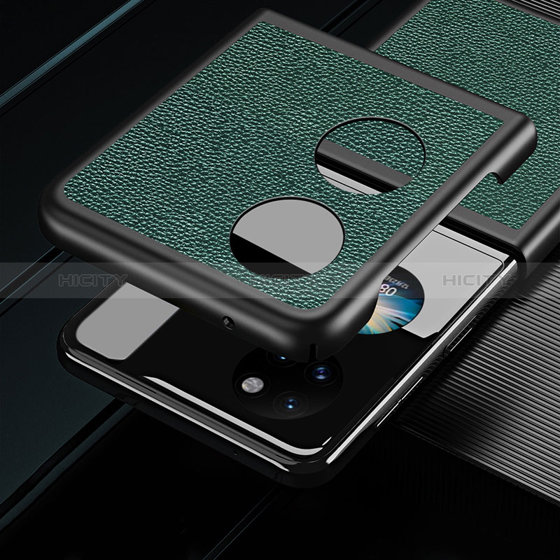 Custodia Lusso Pelle e Plastica Opaca Cover QH3 per Huawei P60 Pocket