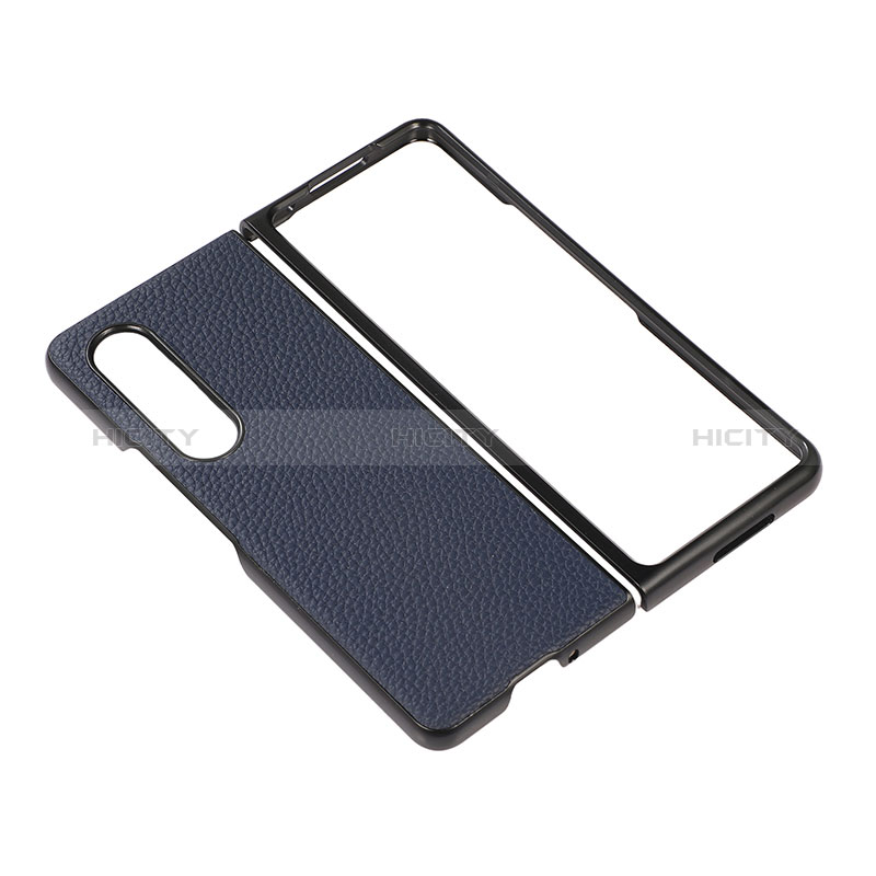 Custodia Lusso Pelle e Plastica Opaca Cover R03 per Samsung Galaxy Z Fold3 5G