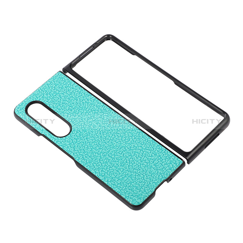 Custodia Lusso Pelle e Plastica Opaca Cover R04 per Samsung Galaxy Z Fold3 5G