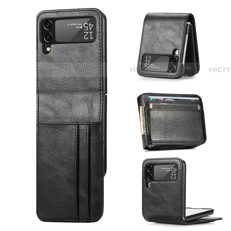 Custodia Lusso Pelle e Plastica Opaca Cover R09 per Samsung Galaxy Z Flip4 5G