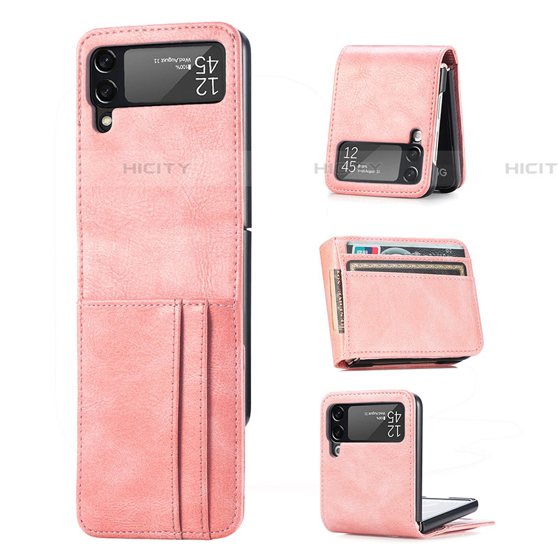 Custodia Lusso Pelle e Plastica Opaca Cover R09 per Samsung Galaxy Z Flip4 5G