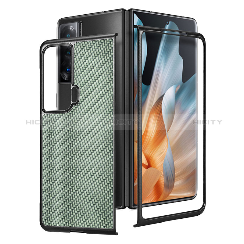 Custodia Lusso Pelle e Plastica Opaca Cover S02D per Huawei Honor Magic Vs 5G