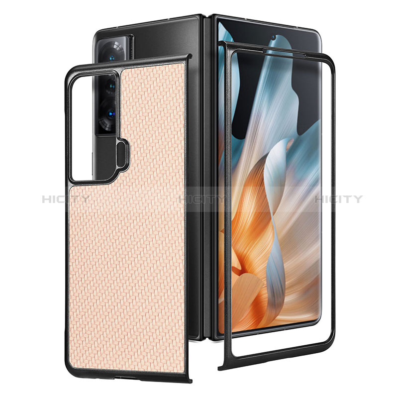 Custodia Lusso Pelle e Plastica Opaca Cover S02D per Huawei Honor Magic Vs 5G