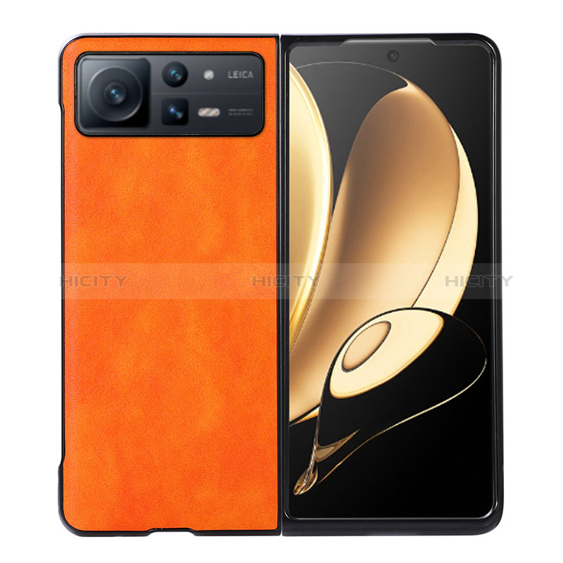 Custodia Lusso Pelle e Plastica Opaca Cover S03 per Xiaomi Mix Fold 2 5G