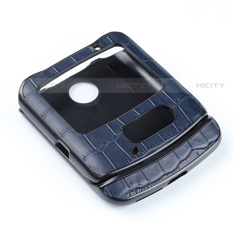 Custodia Lusso Pelle e Plastica Opaca Cover S04 per Motorola Moto RAZR (2022) 5G