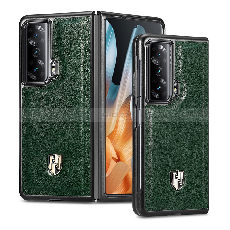 Custodia Lusso Pelle e Plastica Opaca Cover S04D per Huawei Honor Magic Vs Ultimate 5G