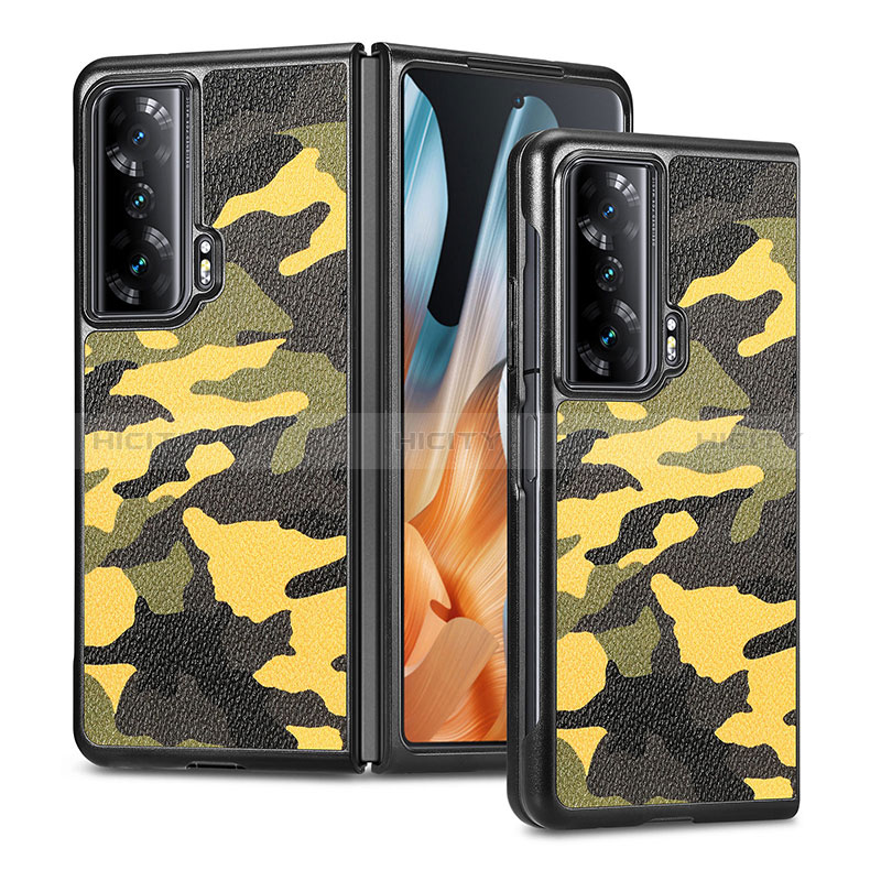 Custodia Lusso Pelle e Plastica Opaca Cover S06D per Huawei Honor Magic Vs Ultimate 5G