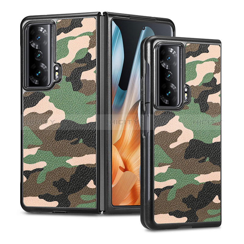 Custodia Lusso Pelle e Plastica Opaca Cover S06D per Huawei Honor Magic Vs Ultimate 5G