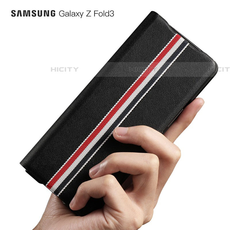 Custodia Lusso Pelle e Plastica Opaca Cover S07 per Samsung Galaxy Z Fold4 5G