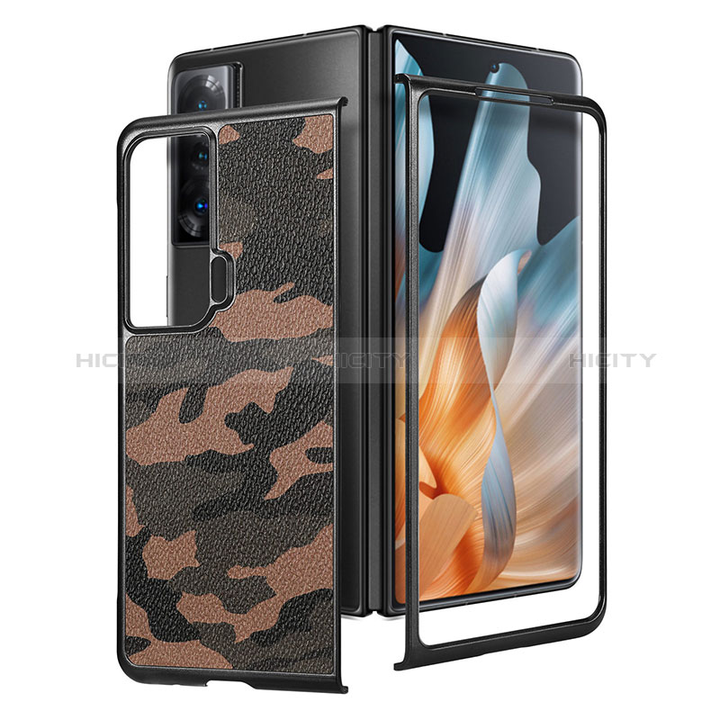 Custodia Lusso Pelle e Plastica Opaca Cover S07D per Huawei Honor Magic Vs 5G