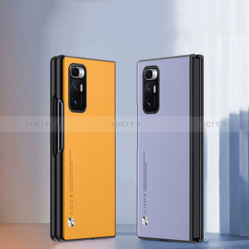 Custodia Lusso Pelle e Plastica Opaca Cover S09 per Xiaomi Mix Fold 5G