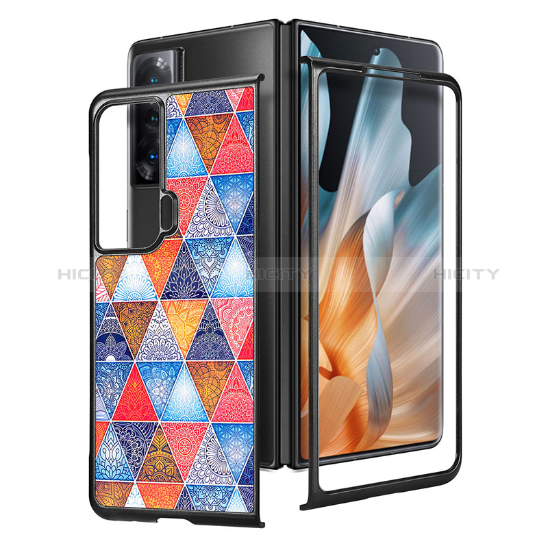 Custodia Lusso Pelle e Plastica Opaca Cover S09D per Huawei Honor Magic Vs 5G