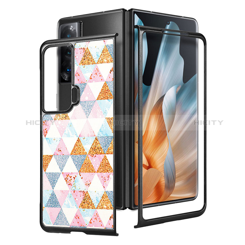 Custodia Lusso Pelle e Plastica Opaca Cover S09D per Huawei Honor Magic Vs Ultimate 5G