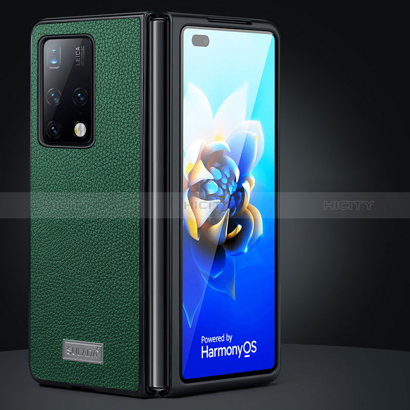 Custodia Lusso Pelle e Plastica Opaca Cover SD1 per Huawei Mate X2