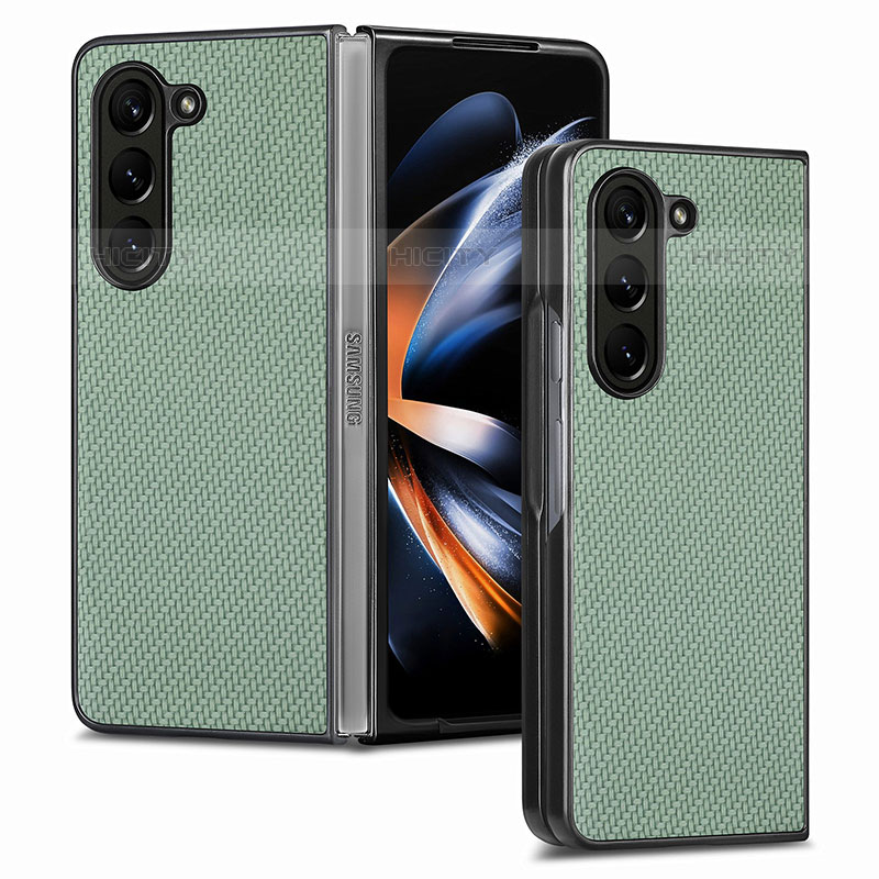 Custodia Lusso Pelle e Plastica Opaca Cover SD2 per Samsung Galaxy Z Fold5 5G