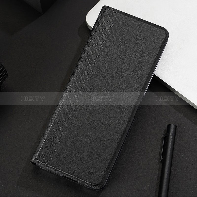 Custodia Lusso Pelle e Plastica Opaca Cover TB3 per Huawei Honor Magic V2 5G Nero